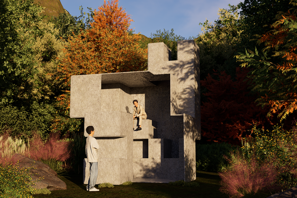 Pavilion by 3D Tessellation Module 